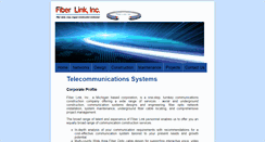Desktop Screenshot of fiberlinkinc.com