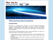 Tablet Screenshot of fiberlinkinc.com